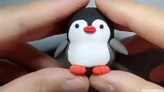 ایده درست کردن پنگوئن با خمیر گل چینی - فیلو