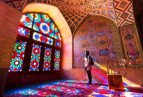 مسجد نصیرالملک شیراز زیباترین مسجد صورتی ایران
