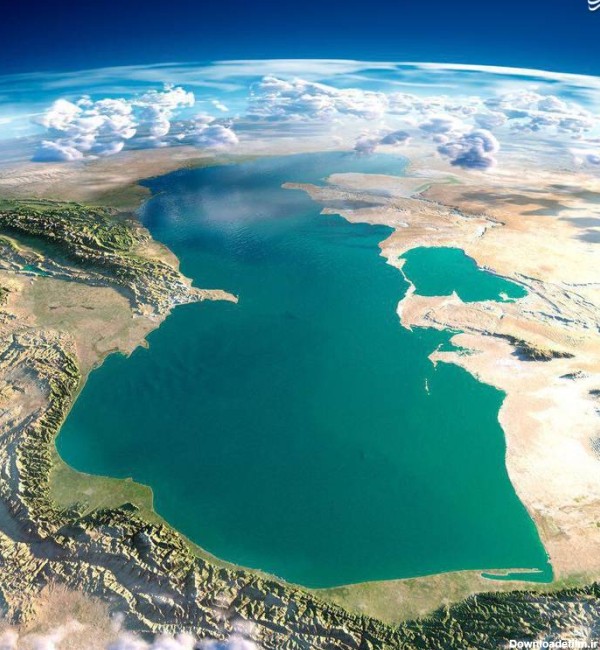 عکس ماهواره ای زیبا از دریای خزر | پایگاه اطلاع رسانی رجا