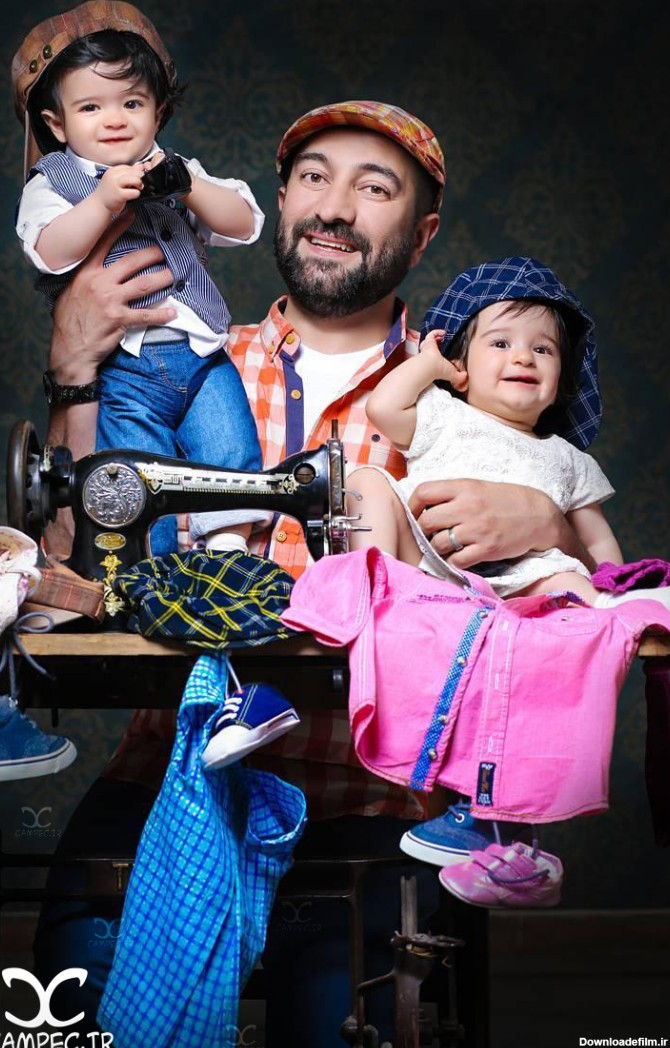 عکس های دیدنی مجید صالحی با فرزندان دوقلوش آروین و حنا + بیوگرافی