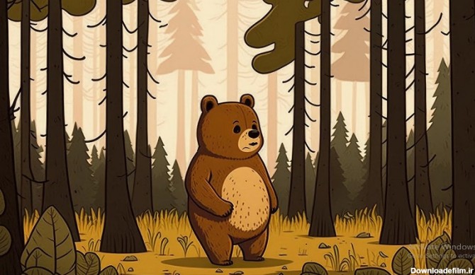 عکس خرس کارتونی  دانلود 10 عکس خرس کارتونی ناز و کیوت