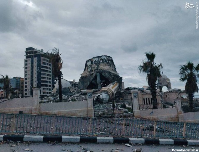 عکس/ تخریب کامل بندر غزه توسط صهیونیست‌ها