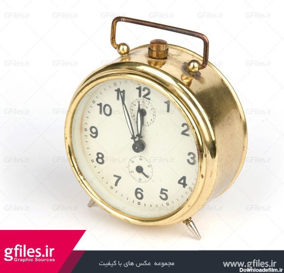 دانلود رایگان تصویر ساعت زنگ دار رومیزی قدیمی با فرمت jpg