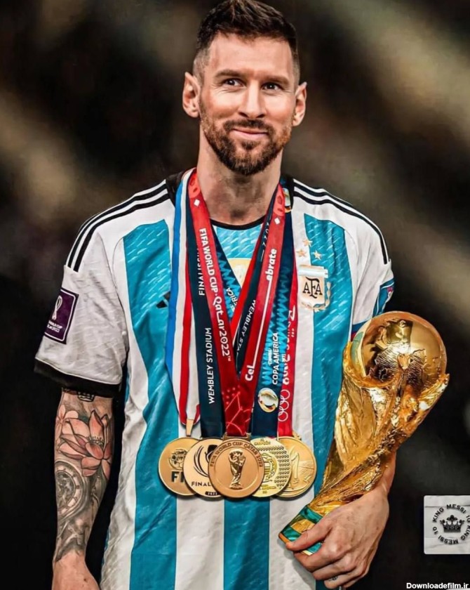 مدال های خوشرنگ پادشاه مسی با پیراهن ارژانتین : مدال طلا جام جهانی ...