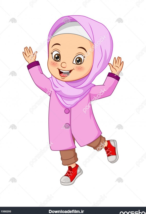 عکس دختر مسلمان کارتونی