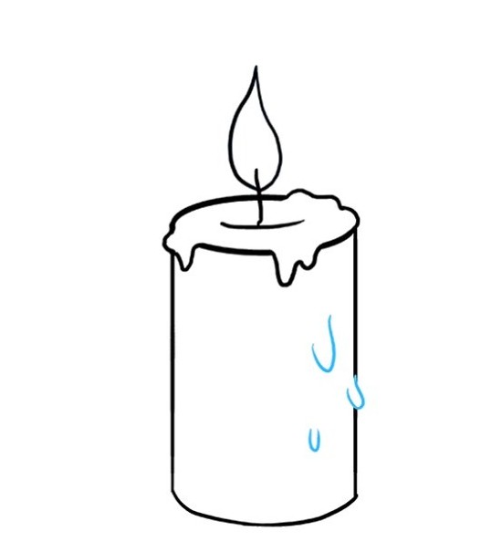 آموزش نقاشی شمع سوزان برای کودکان - تــــــــوپ تـــــــــاپ