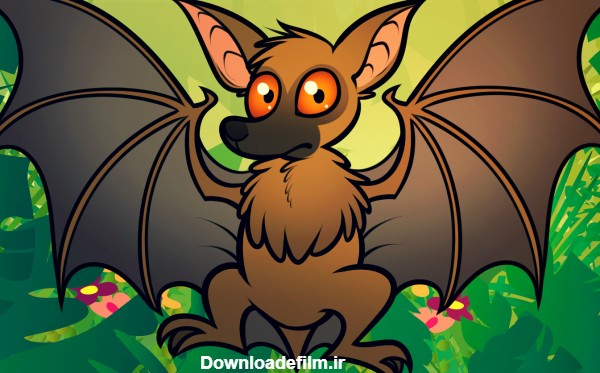 نقاشی خفاش برای کودکان و رنگ آمیزی های زیبا و جالب خفاش