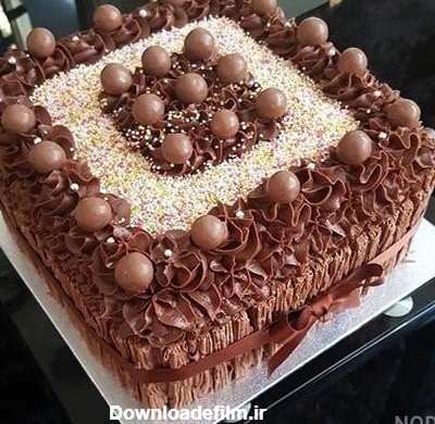 عکس کیک شکلاتی تولد - عکس نودی