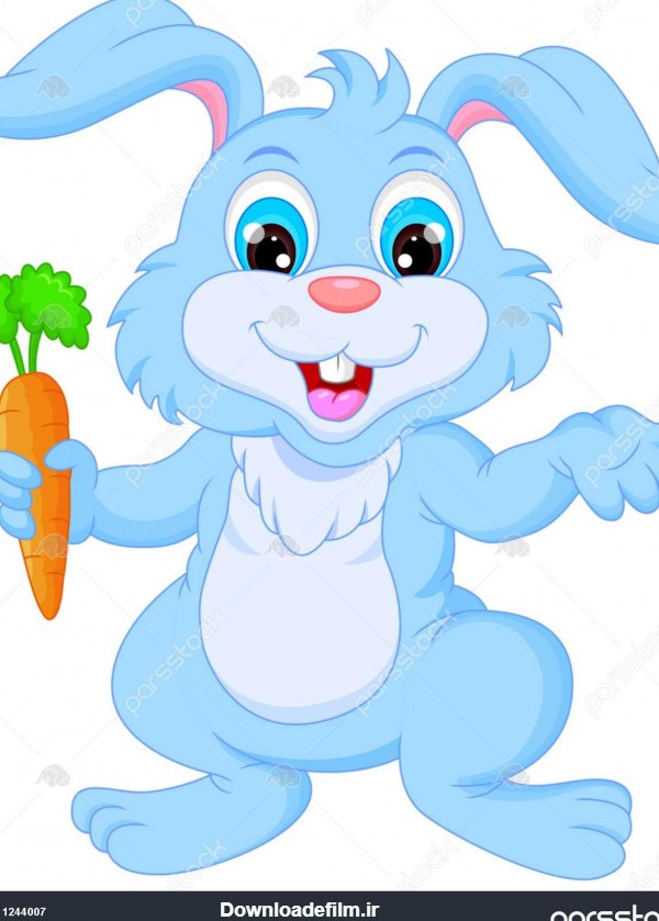 کارتون خرگوش نگه داشتن هویج 1244007
