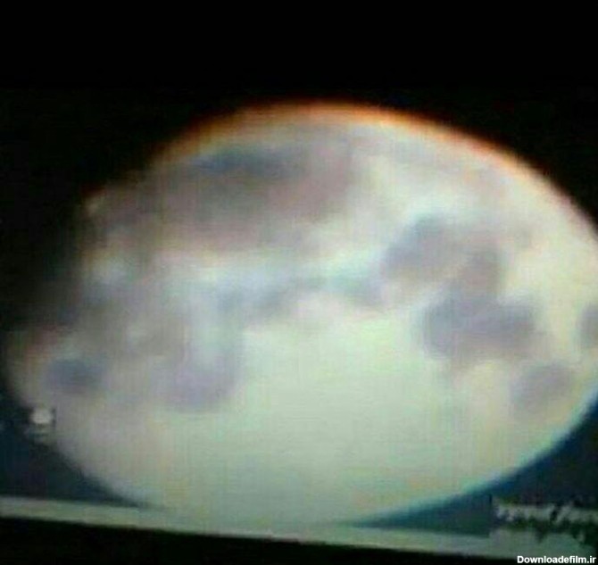 نقش زیبای یا حسین بر روی ماه در شب عاشورا - عکس ویسگون