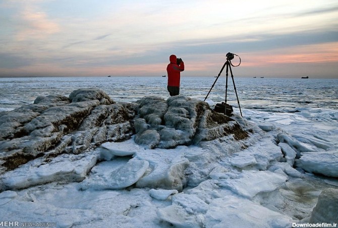عکس/یخ زدن آب دریا در چین - تسنیم