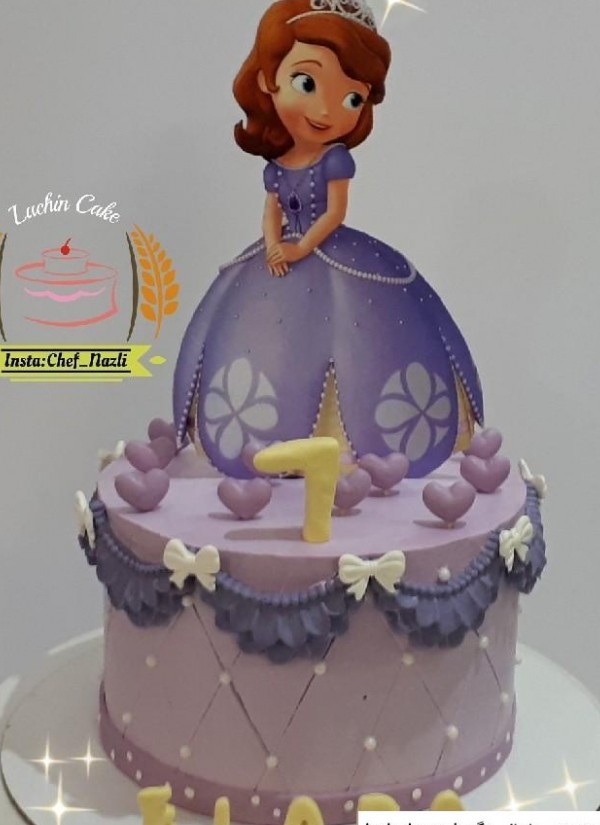 عکس کیک تولد دخترانه پرنسس سوفیا به روز