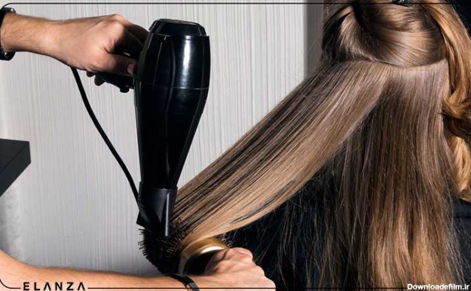روش صحیح سشوار کشیدن موی کوتاه زنانه