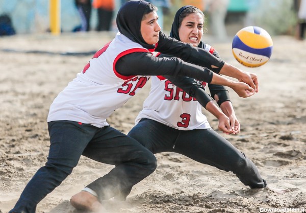 عکس پروفایل مهیج والیبال ساحلی دختران ایرانی با کیفیت بالا