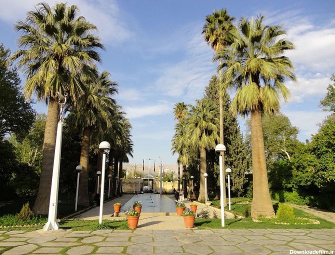 تصویر باغ زیبای عفیف آباد در شیراز