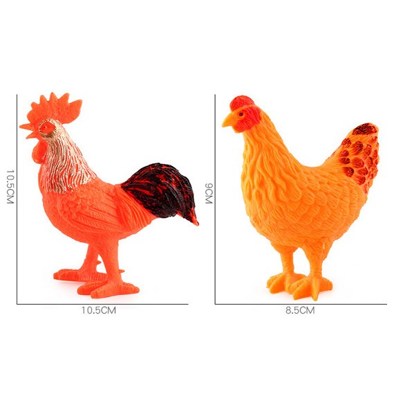 قیمت و خرید فیگور مدل مرغ و خروس کد 2-49-929 بسته دو عددی