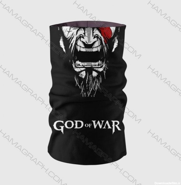 ماسک صورت طرح god of war | اسکارف خدای جنگ ماسک صورت god of war ماسک gow دستمال سر گیمینگ با بهترین پارچه و کیفیت چاپ فقط در هاماگراف !