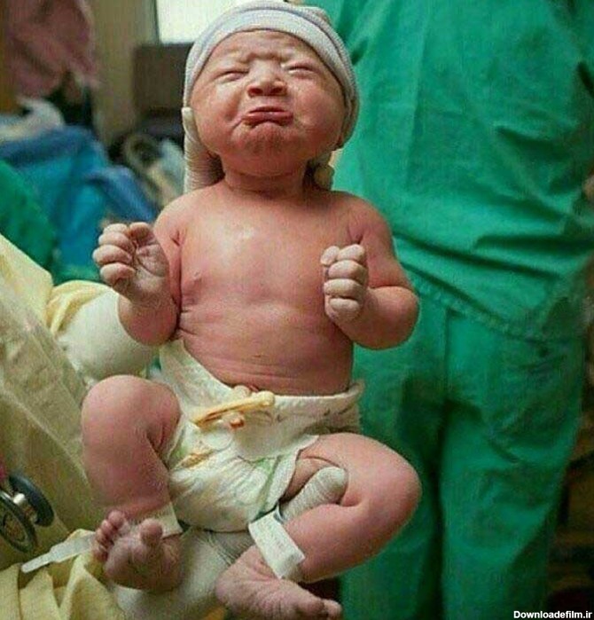 آخرین خبر | عکس/ تصویر جالبی از یک نوزاد با چهره‌ای بامزه‌