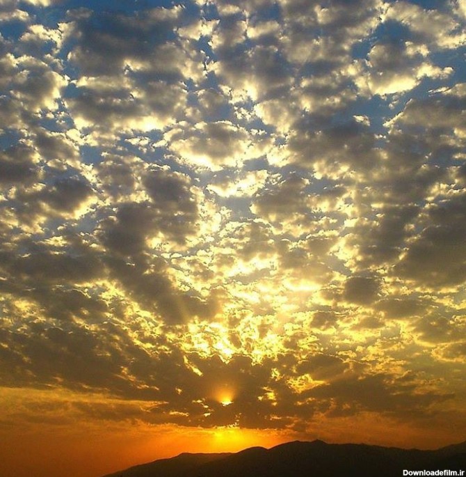 آخرین خبر | اين عکس غروب پاييز درآسمان تهران مي باشn