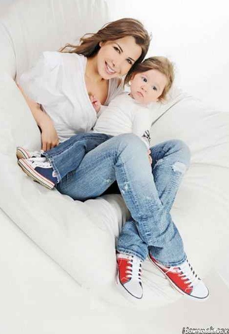 نانسی عجرم با دخترش میلا + عکس