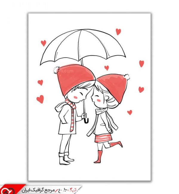 دانلود کلیپ آرت عاشقانه دختر و پسر زیر چتر