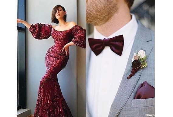زیباترین ایده های ست لباس حنابندان عروس و داماد | ویالون گاردن