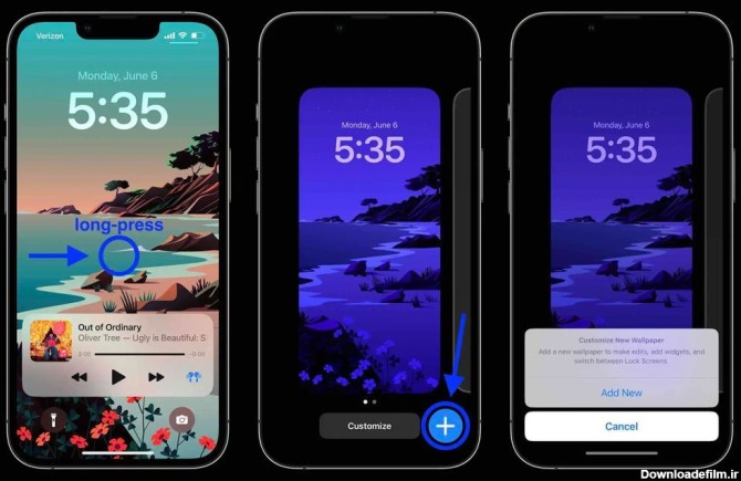 چگونه عکس صفحه قفل ایفون را تغییر دهیم