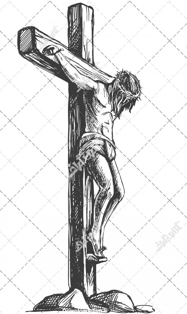وکتور عیسی مسیح به صلیب کشیده