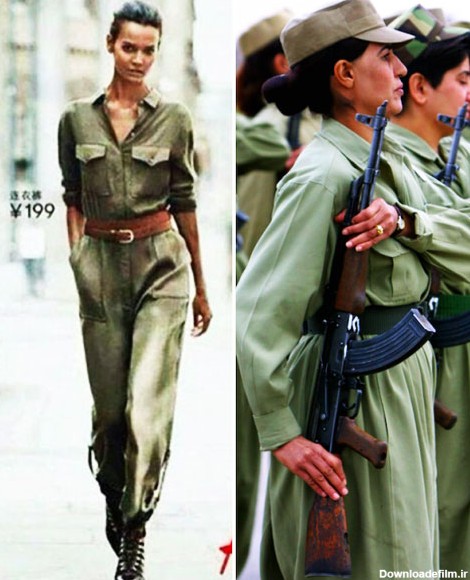 فرارو | (تصاویر) لباس زنان جنگجوی کرد مُد شد!