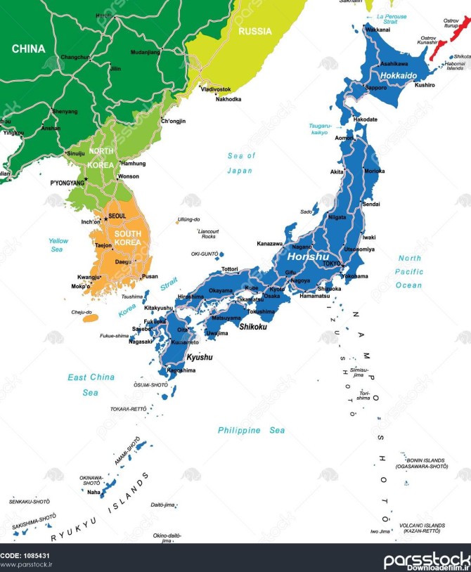 نقشه ژاپن 1085431
