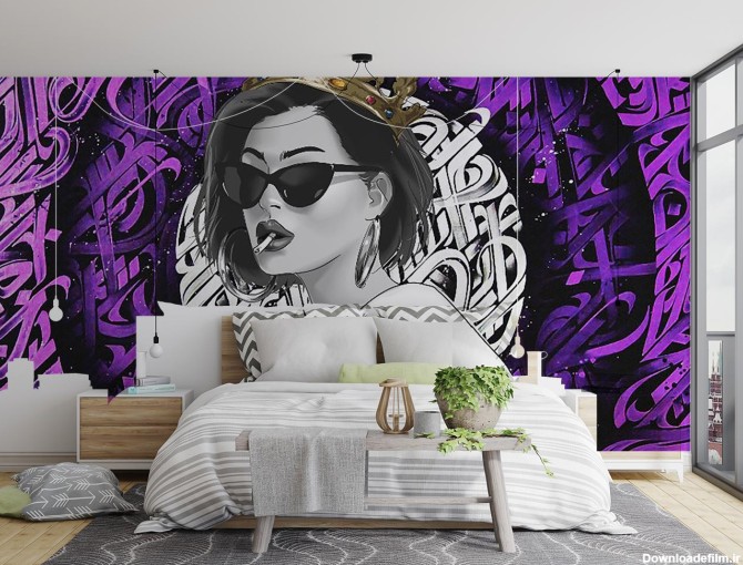 پوستر دیواری دختر گنگ خفن W13407000 - خرید با قیمت مناسب - والینو