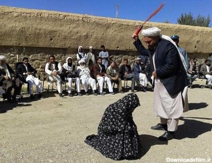 شلاق زدن این دختر و پسر افغان در ملا عام (عکس)