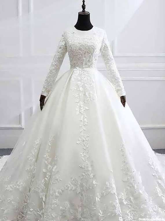 مدل لباس عروس ساده و شیک و زیباترین لباس عروس دنیا - السن