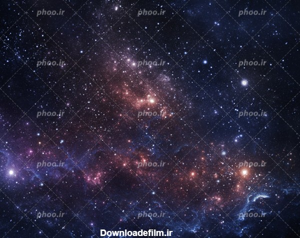 عکس با کیفیت کهکشان و آسمان پر ستاره به رنگ نقره ای و نارنجی – عکس ...
