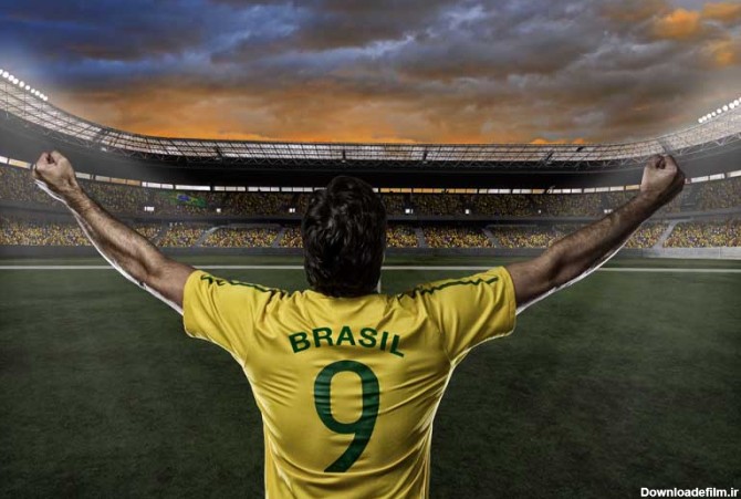 عکس لارج فرمت فوتبالیست برزیلی