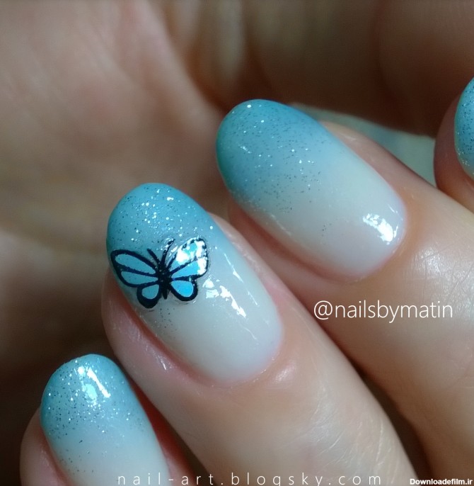 برچسب blue nail art - طراحی ناخن متین - Nails By Matin