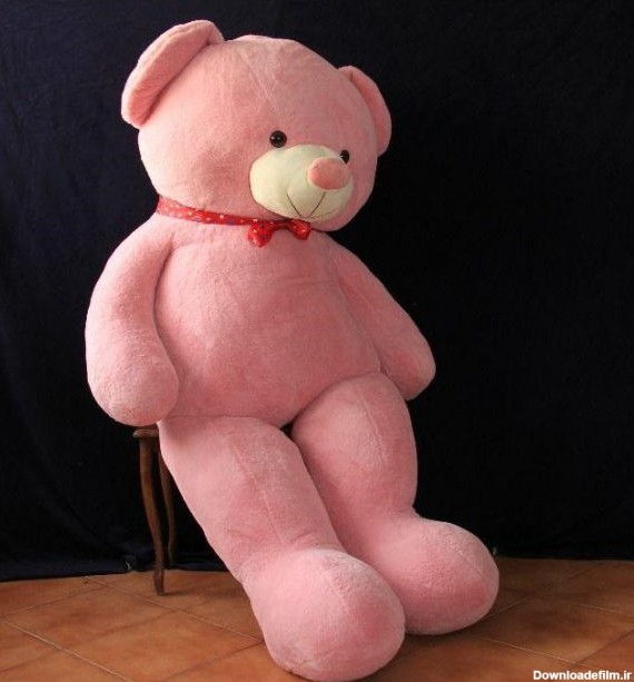 عروسک خرس صورتی پاپیون دار - بزرگترین فروشگاه اینترنتی خرید ...