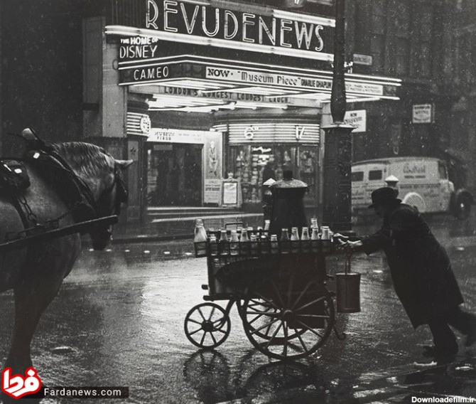 شیر فروش دوره گرد در لندن سال 1937