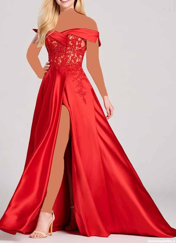 مدل لباس مجلسی به رنگ قرمز