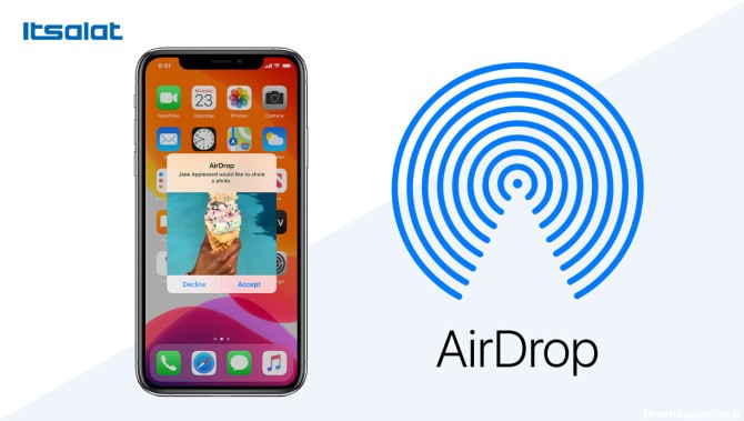 چگونه ازایردراپ AirDrop در آیفون یا آیپد استفاده کنیم ...