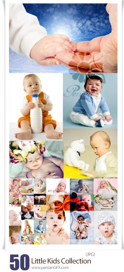 دانلود مجموعه عکس با کیفیت کودک، نوزاد و بچه - Little Kids Collection