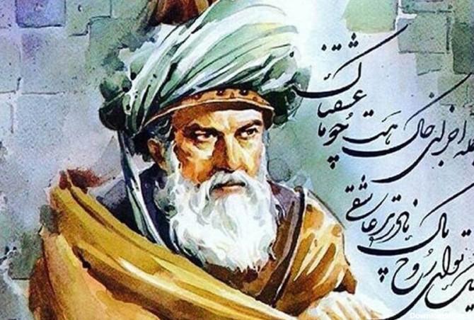 عکس مولوی و شمس تبریزی