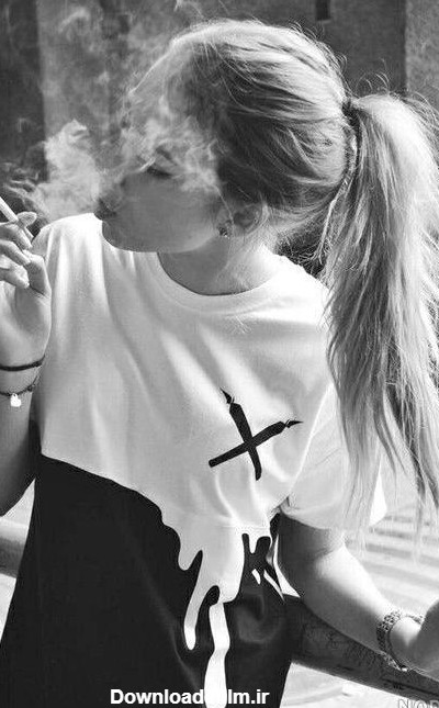 عکس پروفایل دخترونه خفن لاتی با سیگار
