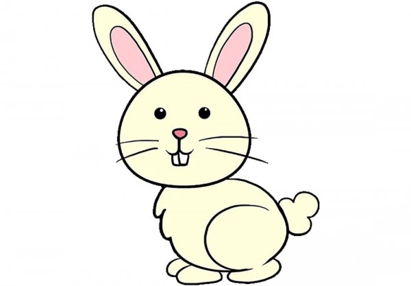 نقاشی خرگوش کودکانه با آموزش تصویری