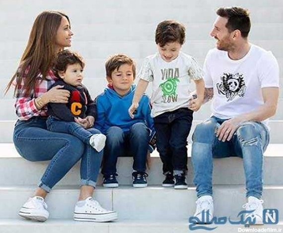 لیونل مسی با فرزندانش | عکس های جالب لیونل مسی با فرزندانش