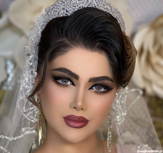 مدل عروس عربی با میکاپ بسیار زیبا و خیره کننده