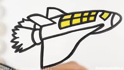 آموزش نقاشی کودکانه - نقاشی زیبای موشک - Kids TV - تماشا