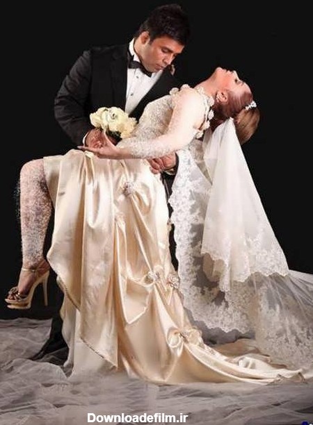 عکس عروس و داماد ایرانی در آتلیه