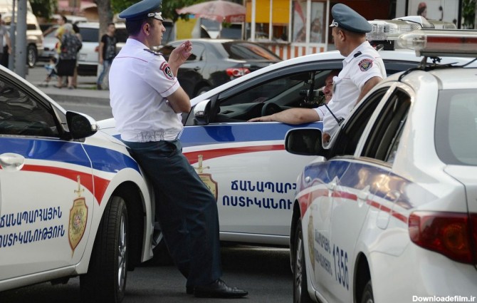 یک خودروی ایرانی، ماشین پلیس ارمنستان (عکس)