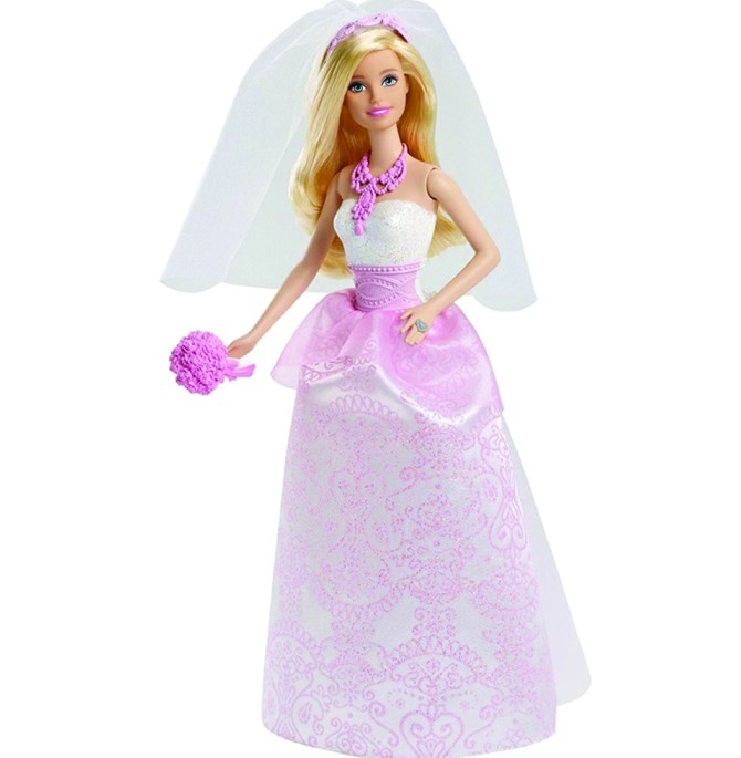 باربی با لباس عروس Mattel Barbie CFF37